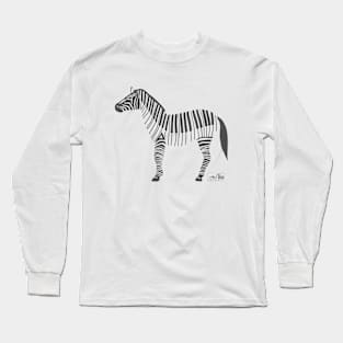 Piano Zebra Long Sleeve T-Shirt